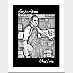 Basketball Machine (Michael Scott) (Light font) Posters and Art